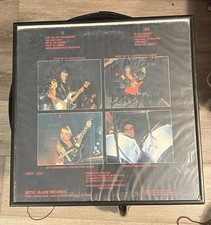 Slayer Show No Mercy Record 1983 1st Press tan label metal blade Signed Vinyl picture