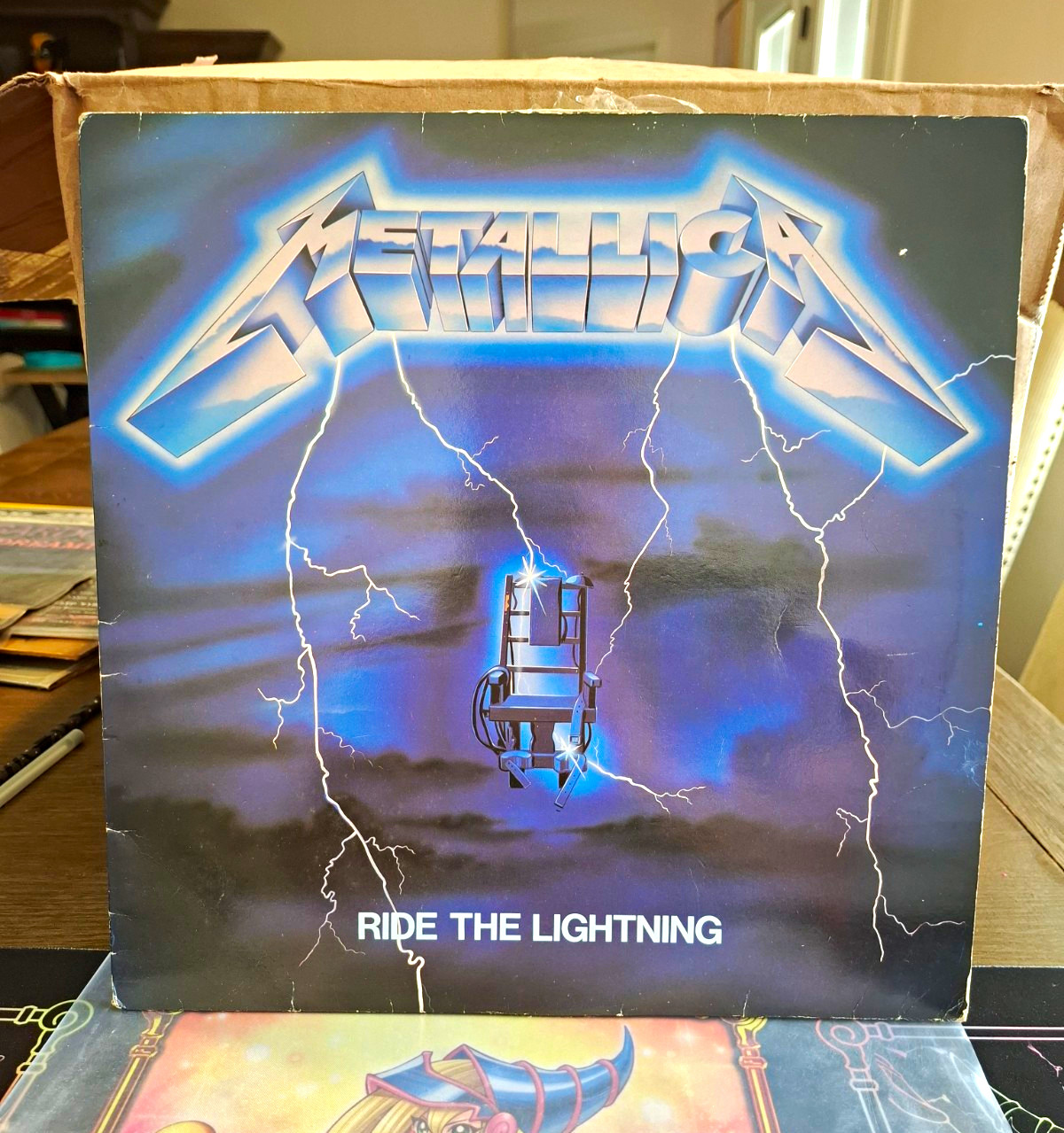 Metallica Ride The Lightning Vinyl LP 1984 1st UK Press MFN 27 MISPRINT VG+/VG