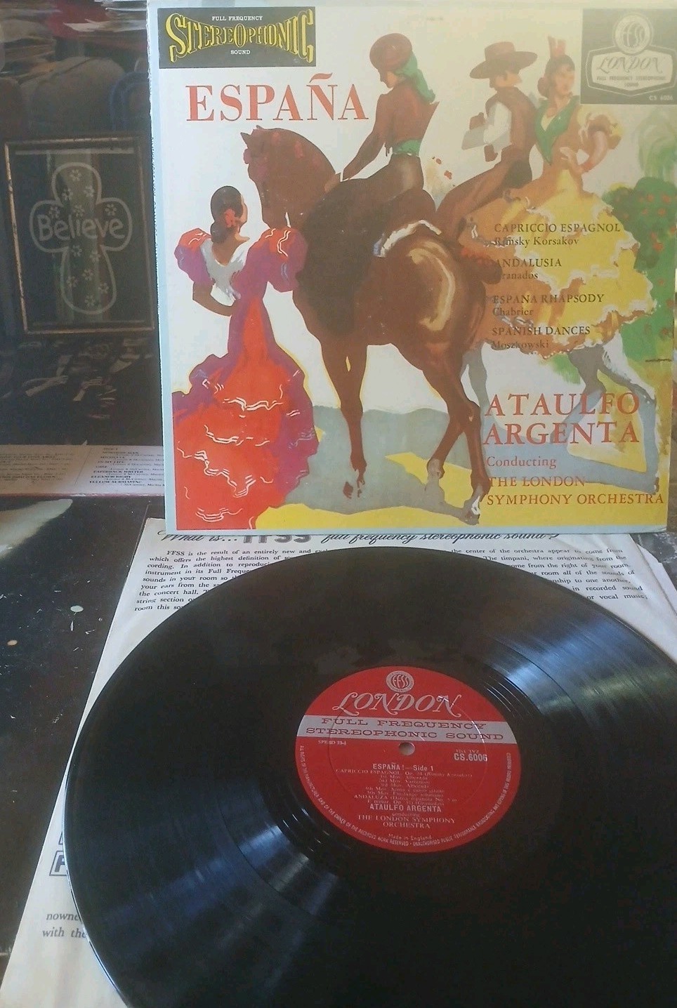 Argenta-London Symphony Orchestra•España   (EX+)   1st Press'58•CS. 6006 ☆STEREO