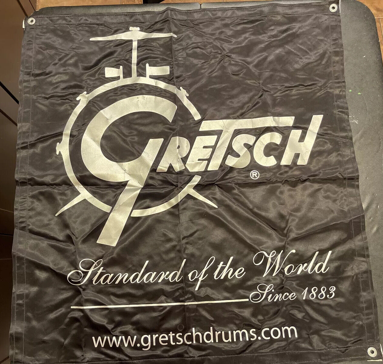 Gretsch drums cloth banner Great Condition Made In USA 31”x28” Gently Used