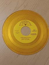 Vtg  SUN Yellow Wax 45 Record Whole Lotta Shakin' Jerry Lee Lewis MINTY picture