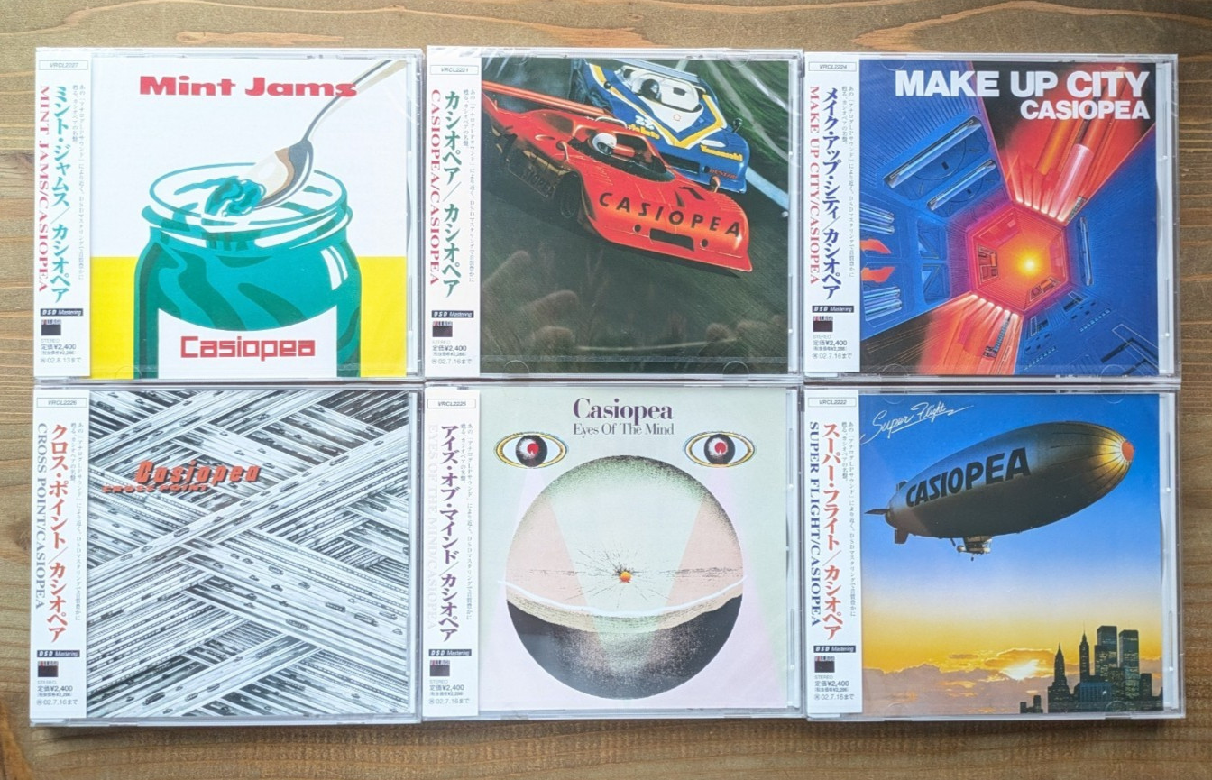CD CASIOPEA Set of 6 Mint jams Casiopea Make up city Cross point Super flight
