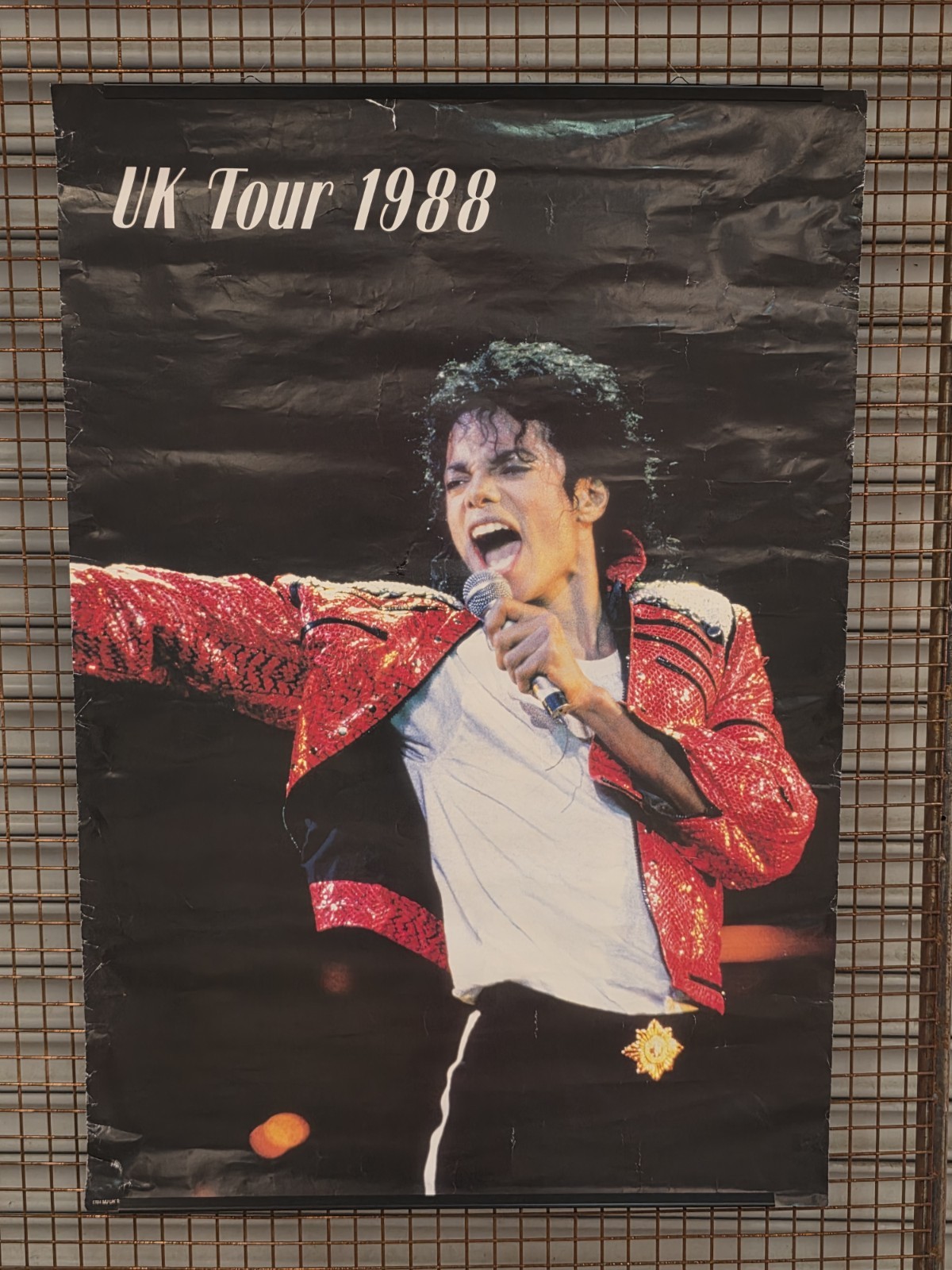 Vintage Michael Jackson 1988 UK Tour Poster | Rare Collectable Memorabilia
