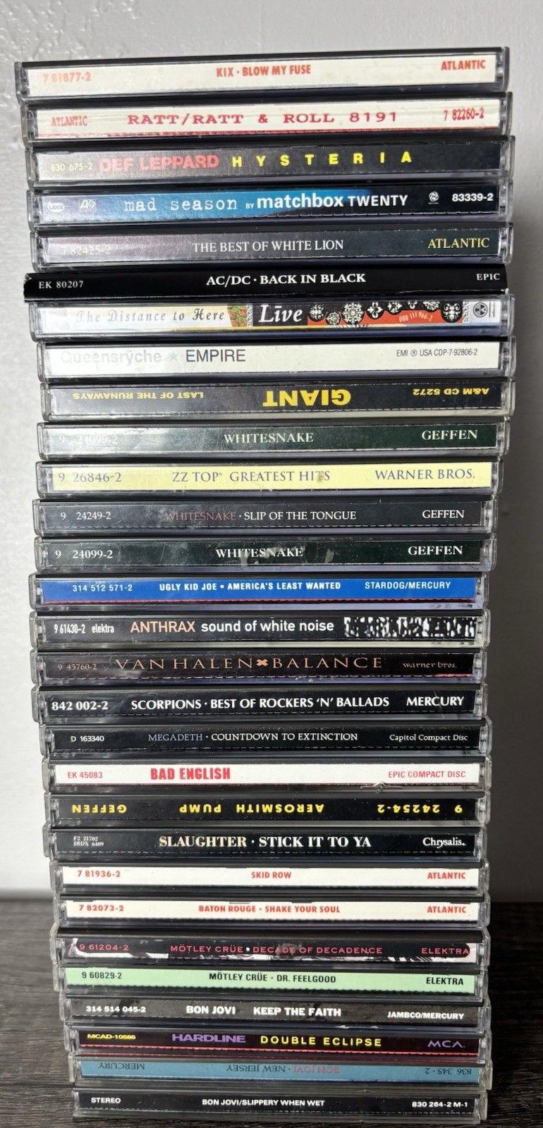 Lot Of 29 Vtg 80’s 90’s Hair Rock Band Music CD’s 