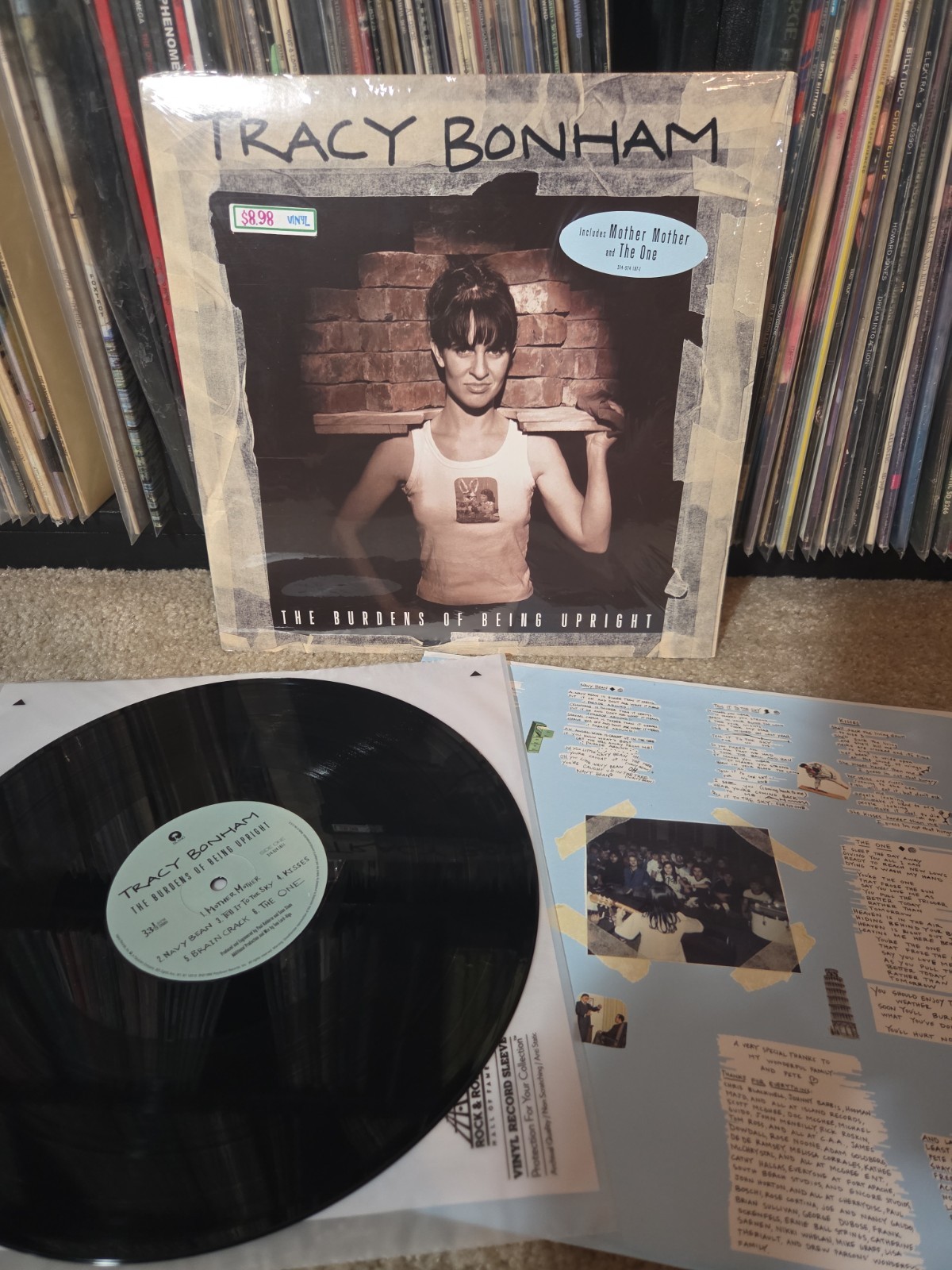 Tracy Bonham The Burden of Being Upright LP Vinyl 1996 1st Press Shrink/Hype EX