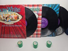 Vintage Walt Disney Vinyl LP Lot 3 Disneyland Story With 35mm films Rare Sets picture