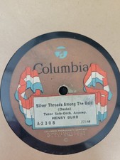 Henry Burr – Silver Threads Among The Gold 78 RPM Record 1917 Columbia Vocal picture