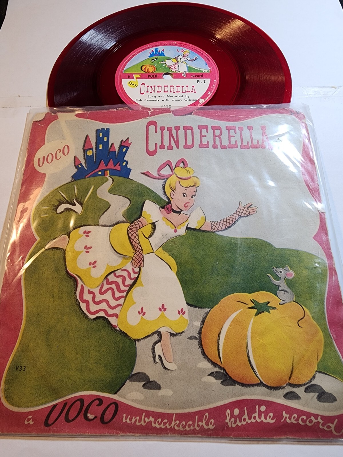 Cinderella - Voco- 45 rpm RED VINYL GOOD+ F263