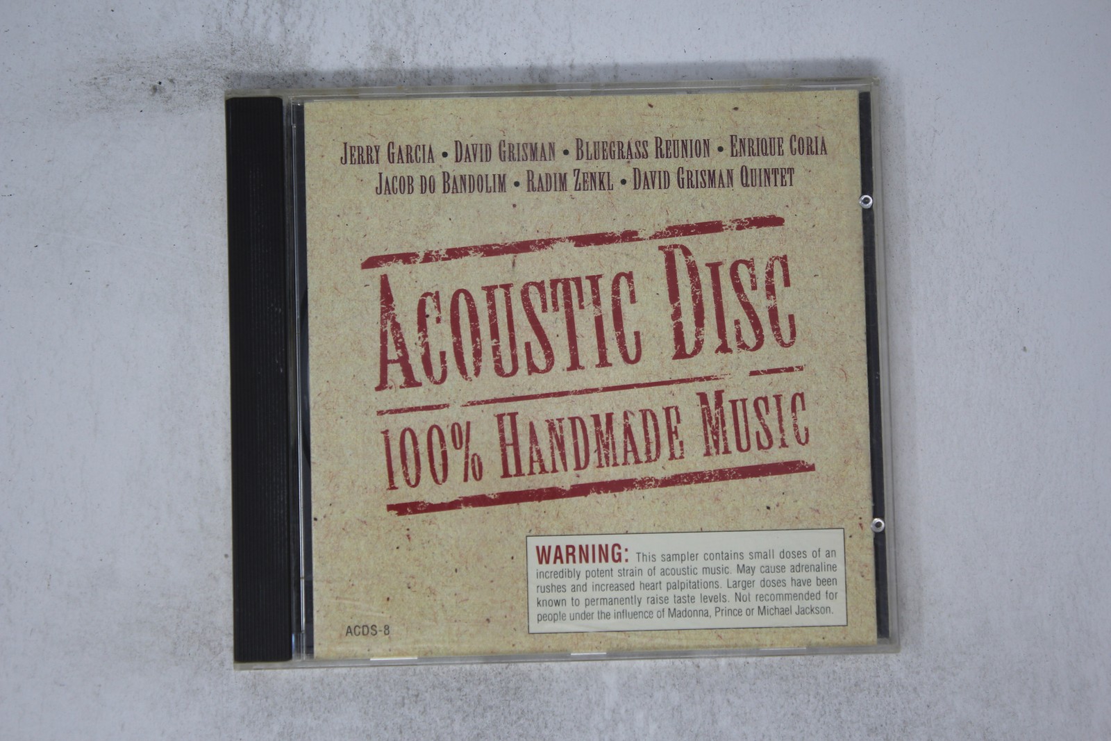 Acoustic Disc 100% Handmade Music CD Jerry Garcia David Grisman