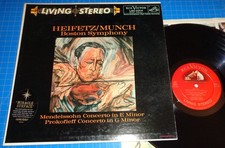 Heifetz/Munch MENDELSSOHN/PROKOFIEV Concertos - RCA LSC-2314 Shaded Dog 1S/1S picture