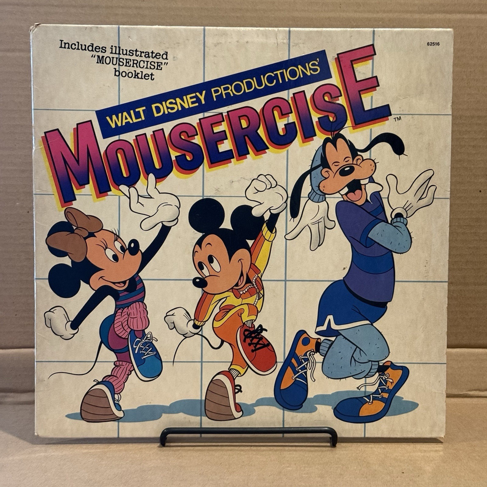 Walt Disney Productions\' MOUSERCISE 1982 LP Vinyl Record 62516 w/ Booklet