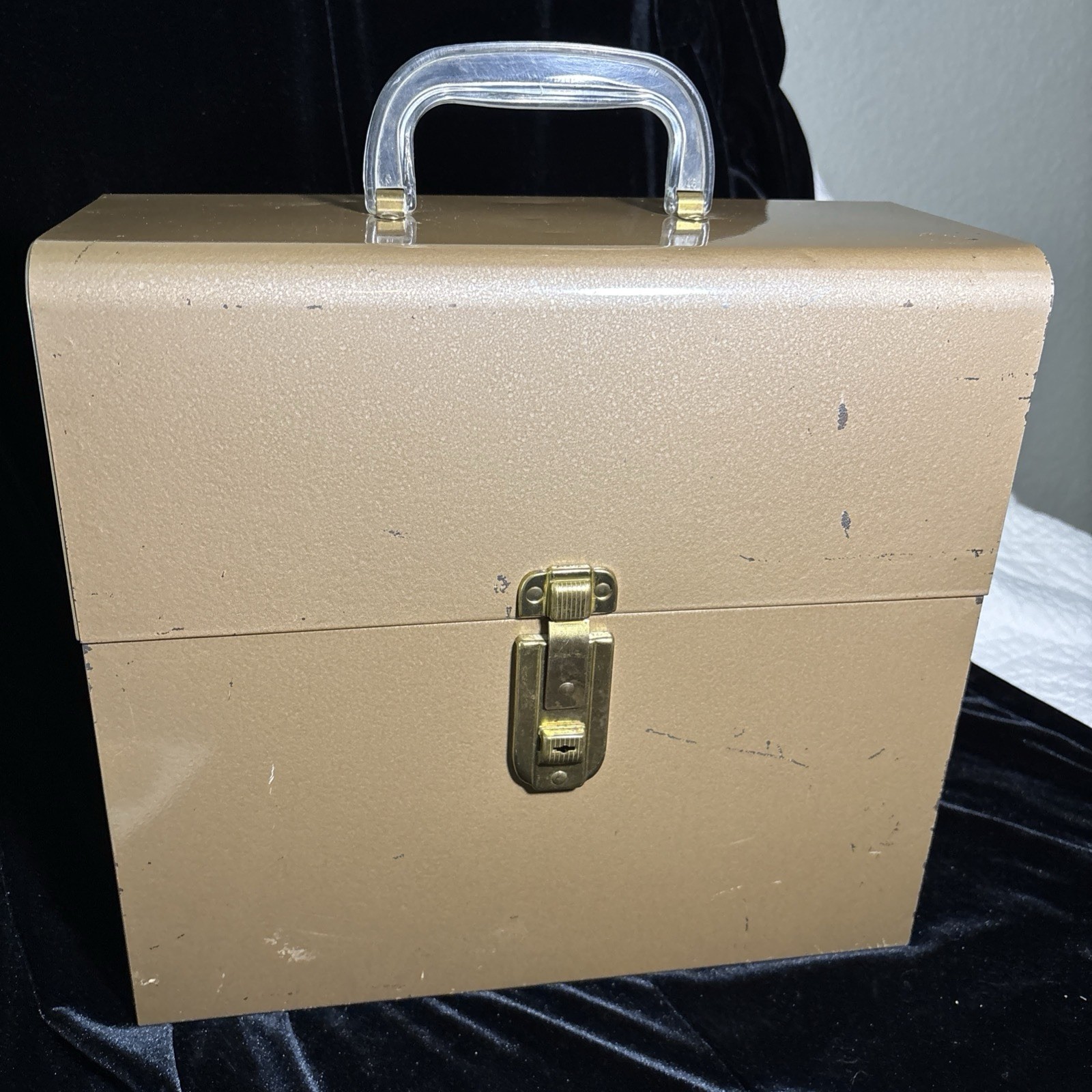 Vintage Large File & Index Co. Amfile Metal File Box Keys
