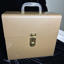 Vintage Large File & Index Co. Amfile Metal File Box Keys picture
