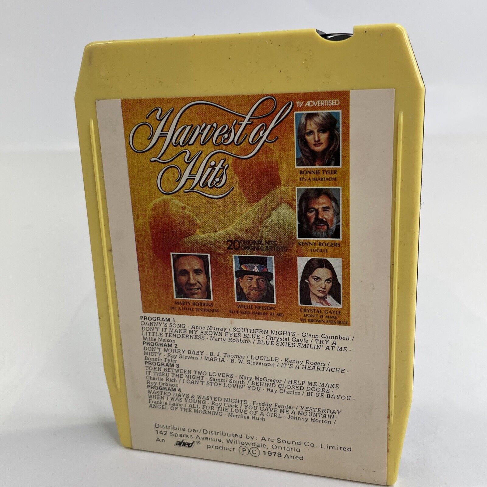 Canada Import: Arc\'s Harvest Of Hits (8-Track Tape, 1978) Two-Tone Cart