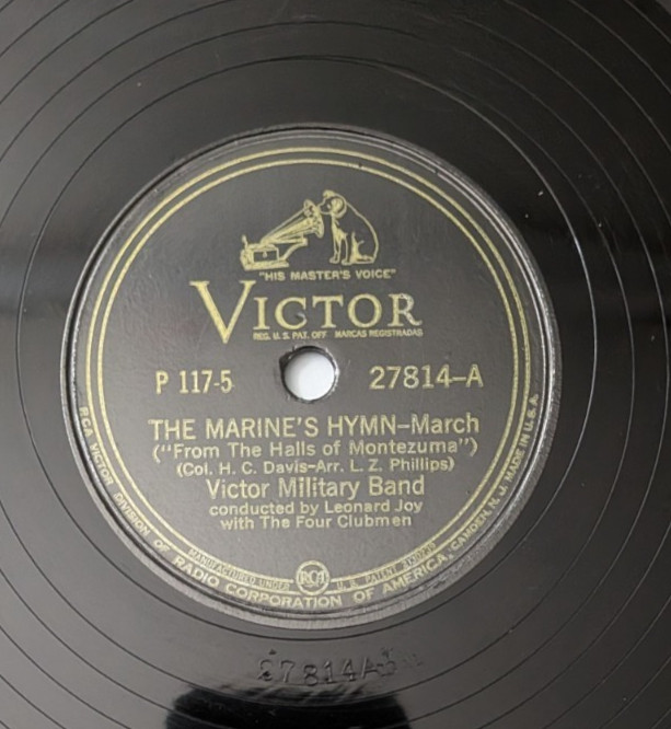 Victor Military Band Marines Hymn / Signal Corps 78 RPM           7d