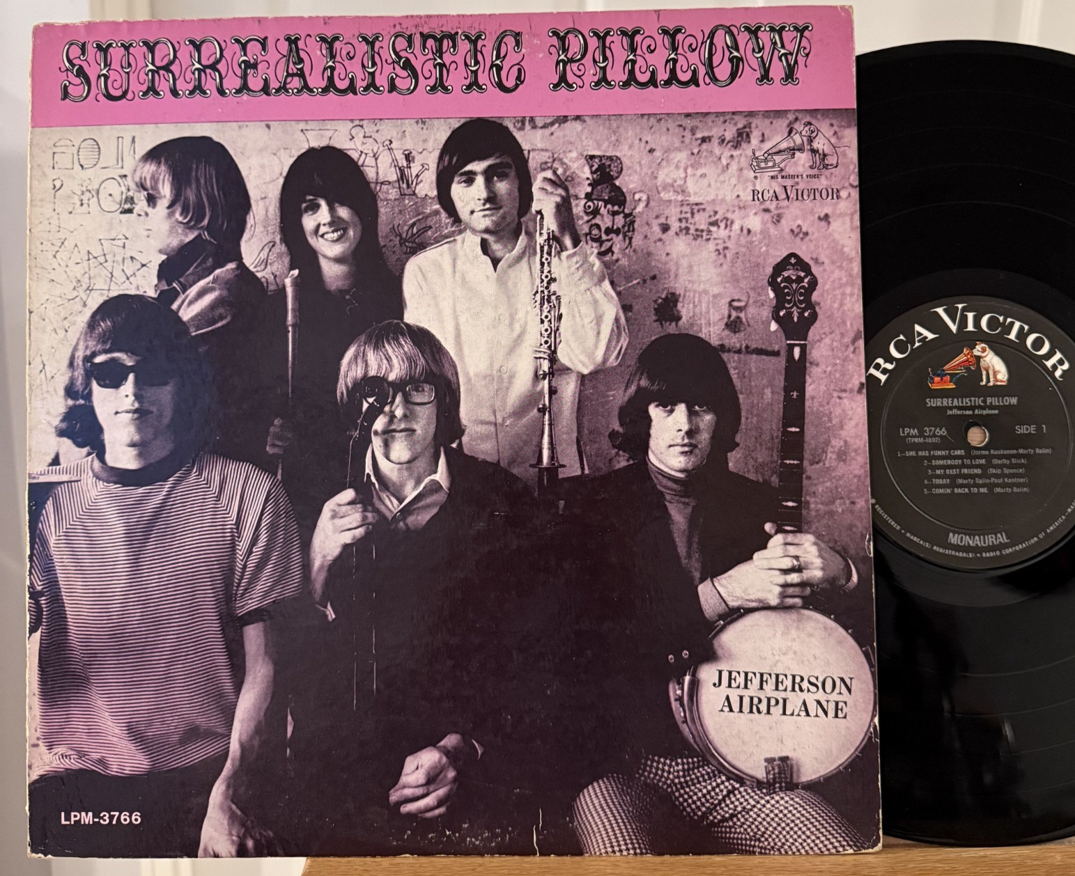 Jefferson Airplane Surrealistic Pillow Vinyl LP RCA LPM-3766 Mono 1st Pressing