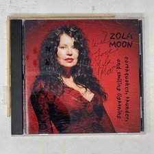 Zola Moon – Earthquakes, Thunder CD 2000 Autographed Blues Rock Postmodern picture