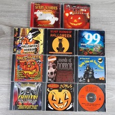 Halloween Music Scary Stories Spooky Sound Effects Huge CD Lot of 11 Party picture