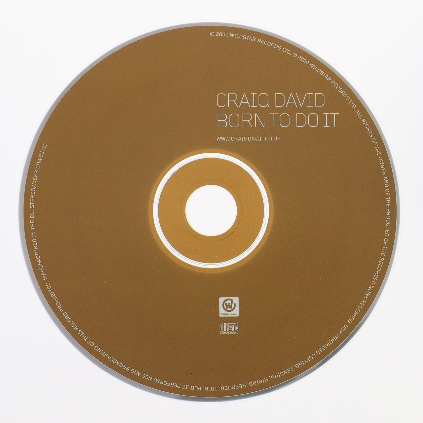 Craig David - Born To Do It CD CDWILD3 Wildstar Records 2000