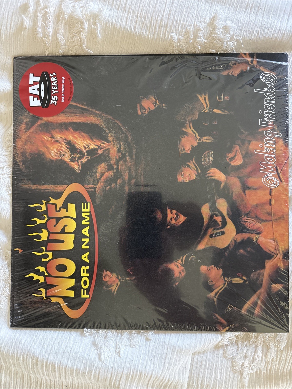 No Use for A Name Making Friends Vinyl LP Red Yellow Colored