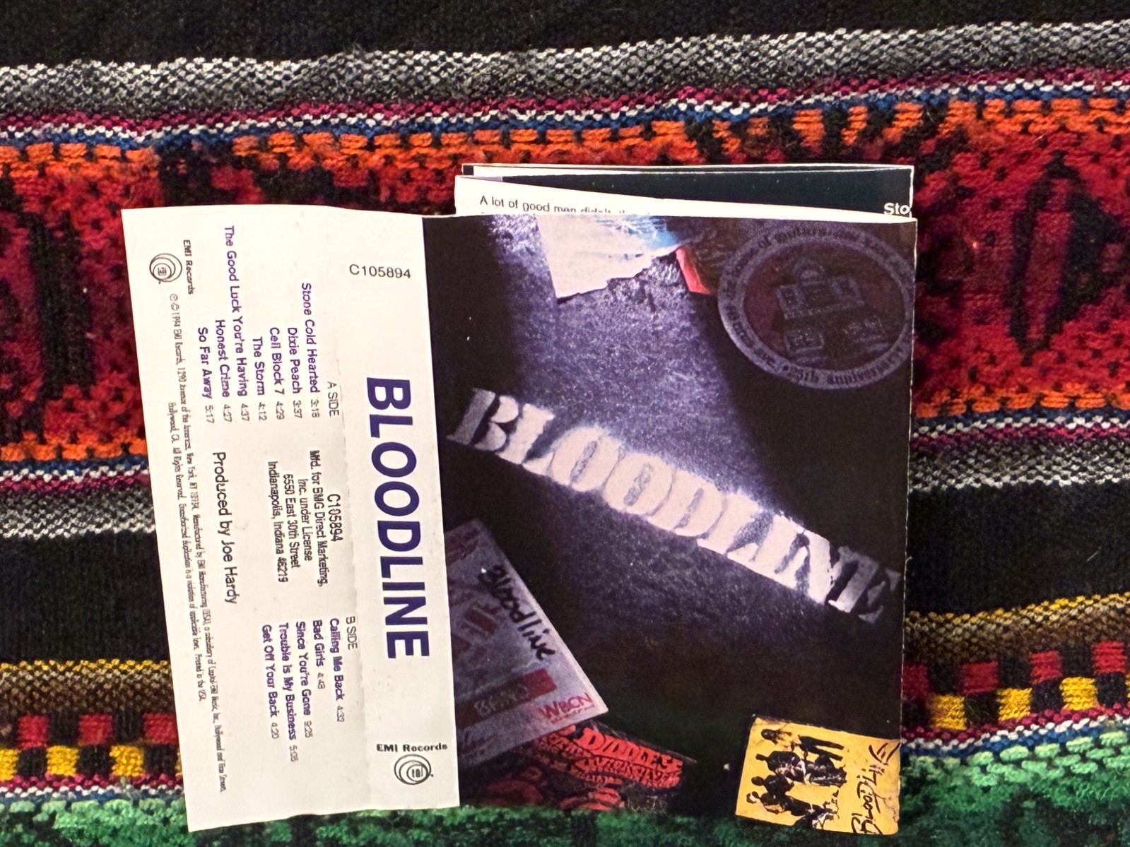 BLOODLINE self titled cassette tape blues rock hard rock 1994 Joe Bonamassa