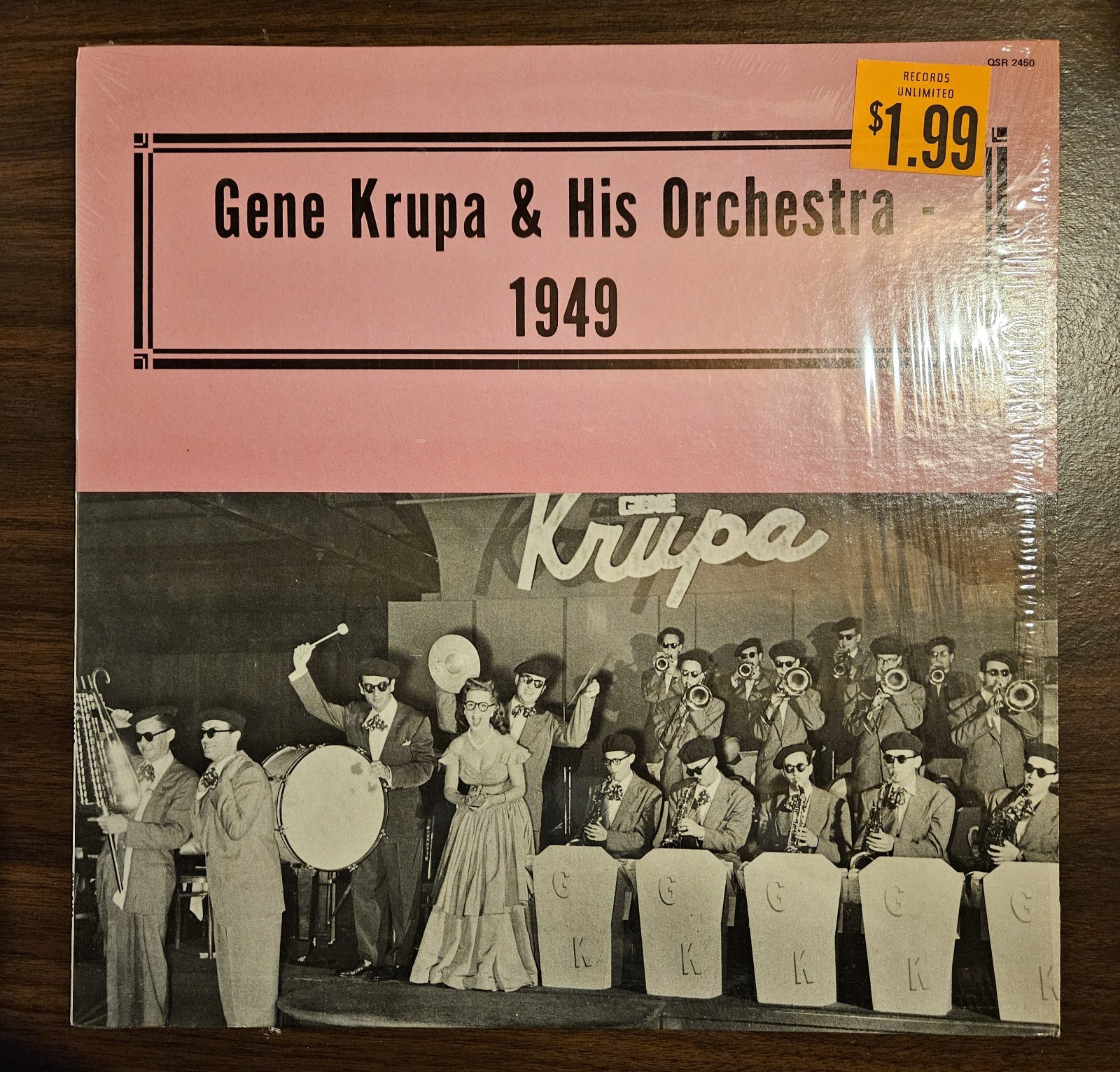 Gene Krupa And His Orchestra, 1949 VINYL LP (NM) cover NM in shrink