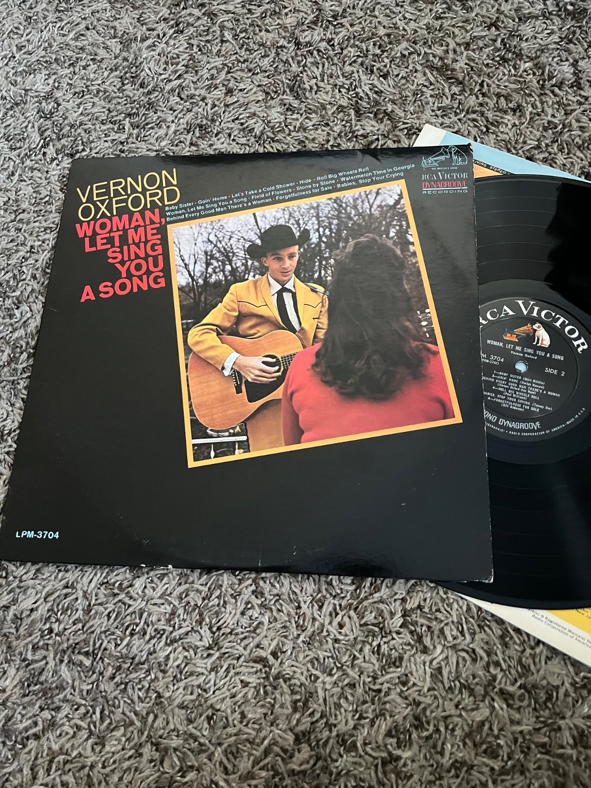 VERNON OXFORD WOMAN LET ME SING YOU A SONG LP 1967 DG MONO RARE CLEAN VINYL