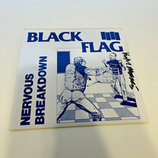 Keith Morris Black Flag 7” Nervous Breakdown Vinyl autographed signed w proof picture