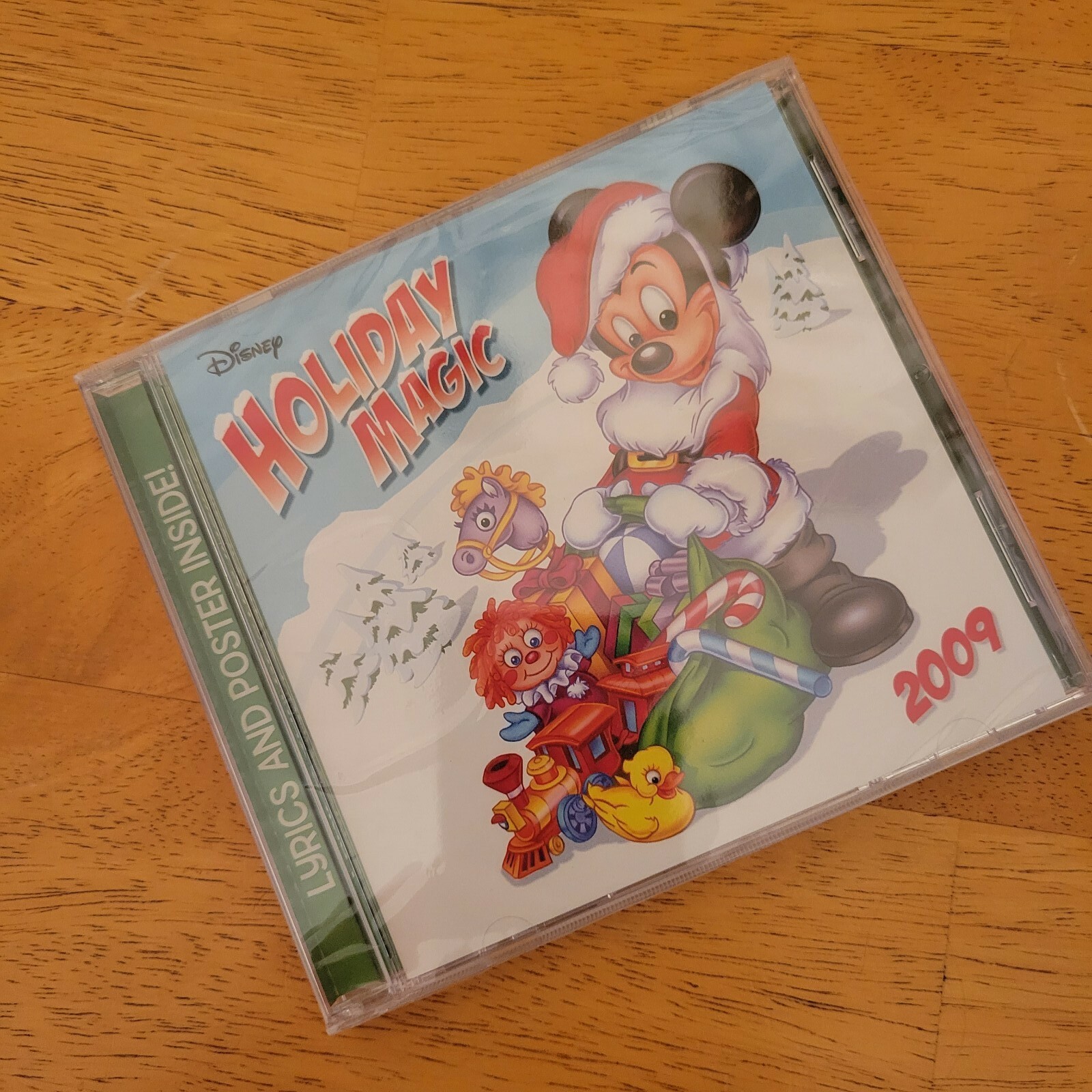 Disney, Disney's Holiday Magic, 2009, Christmas Songs w/ Lyrics & Poster CD NEW