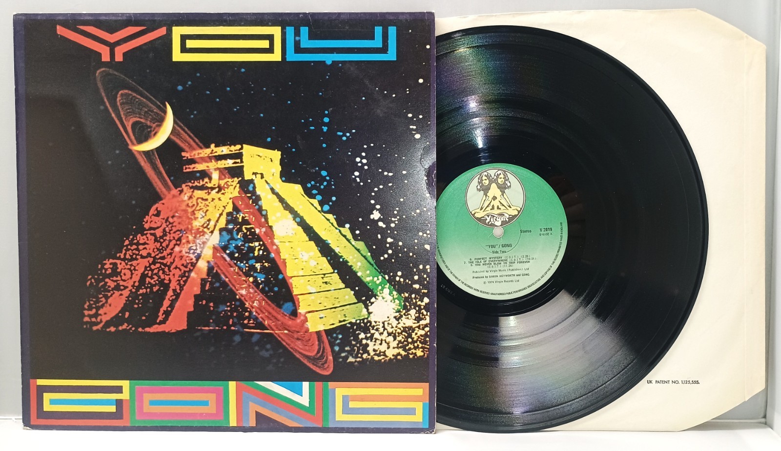 Vintage UK space rock lp GONG You 1970s Virgin 1975 prog rock psych b3 2u VG/VG+