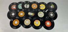 VTG 45 RPM Records Lot 15 Vintage 70s Rock Rockabilly Vinyl UNTESTED Scratched picture