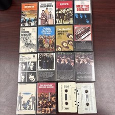 he Beatles Vintage Cassette Tape Lot of 16 Tested Capitol Revolver Rubber Soul picture