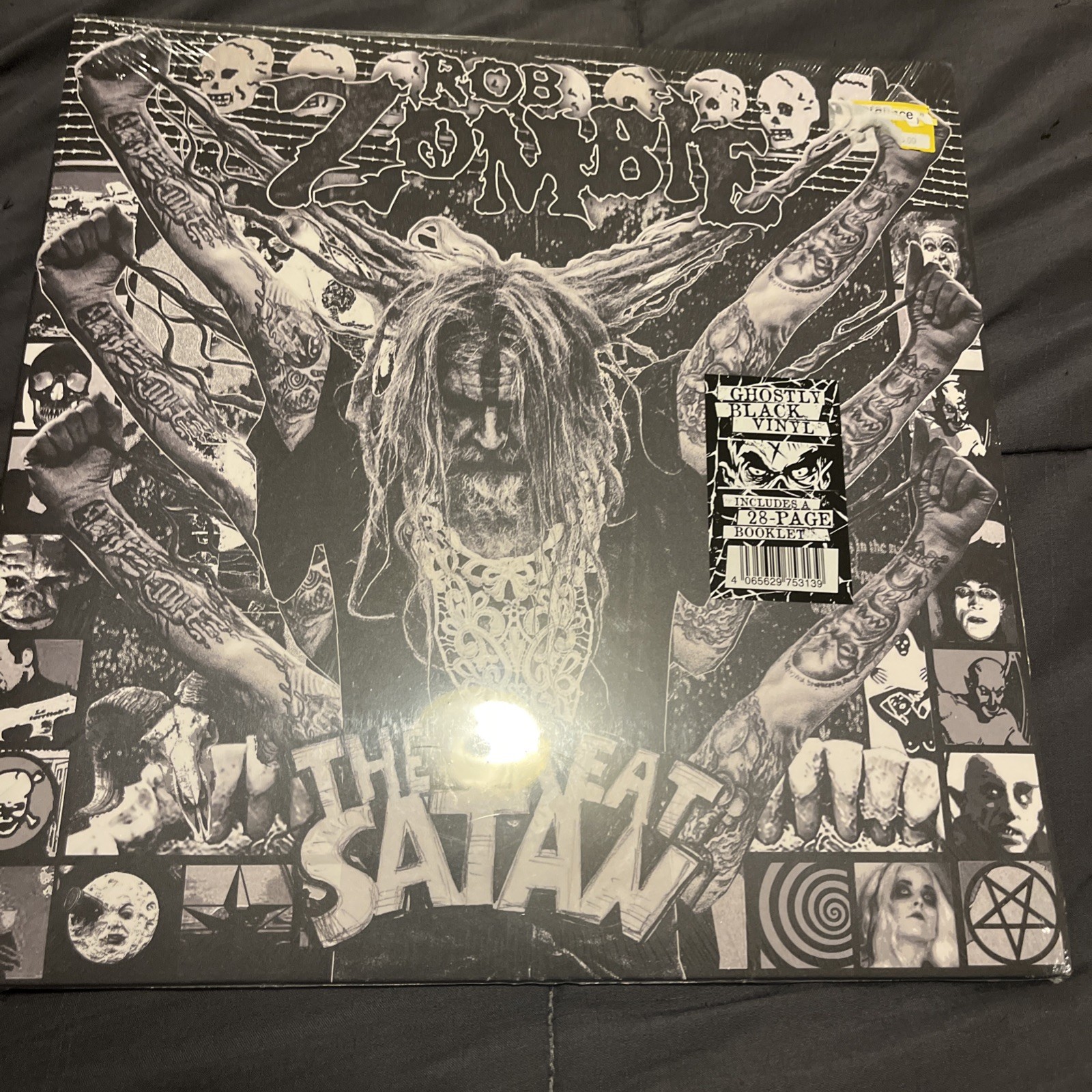 Rob Zombie - The Great Satan, Explicit Ghostly Black Colored Vinyl Sealed. 