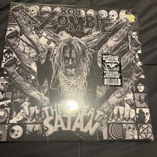 Rob Zombie - The Great Satan, Explicit Ghostly Black Colored Vinyl Sealed. picture