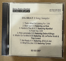 DA BRAT PROMO ft JA RULE, LIL JON, MYSTICAL, TYRESE, & JD - 8 Song Sampler picture