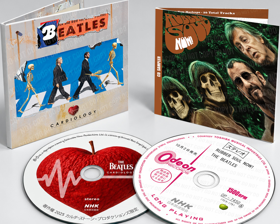2 CDs:  Beatles Rubber Soul NOW & CARDIOLOGY w/ Obi strips Japan radio samplers