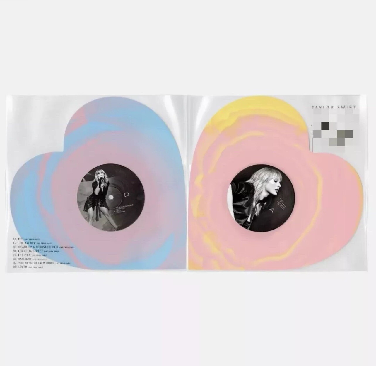 Taylor Swift Lover (Live From Paris) Heart Shaped Vinyl - Brand New -SEALED