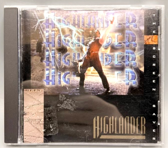 Highlander The Screen Saver PC CD-ROM Vintage 90s Software Windows Collectible