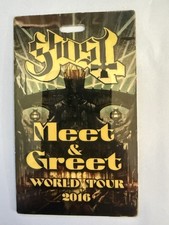 Ghost Official Meet & Greet Pass World Tour 2016 Original picture