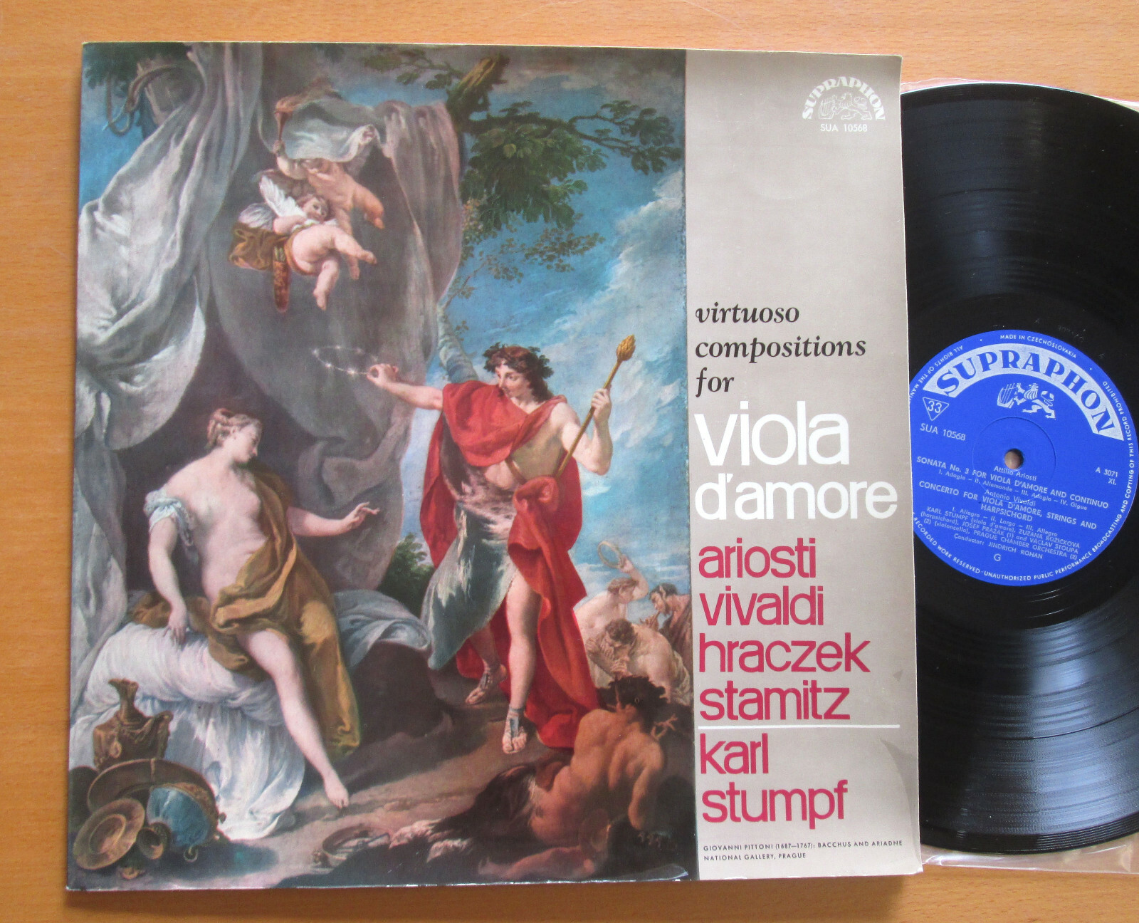 SUA 10568 Virtuoso Compositions Viola D\'Amore Karl Stumpf EXCELLENT Suparaphon