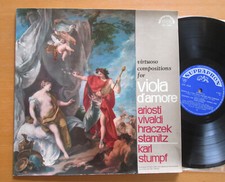 SUA 10568 Virtuoso Compositions Viola D'Amore Karl Stumpf EXCELLENT Suparaphon picture