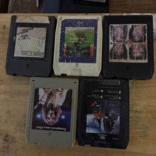 Lot If 5 Vtg Classic Rock 8 Tracks All Tested  picture