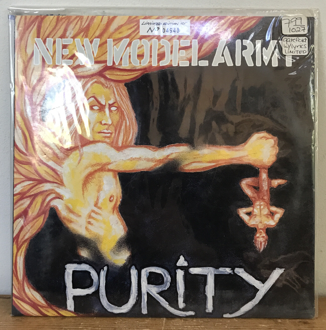 Sealed Vtg 1990 New Model Army Purity Ltd Edition 10” Gatefold Vinyl Record