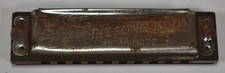 Antique Fr. Hotz The Song Bird Harmonica 10-Hole Key of C Germany Wood Comb picture