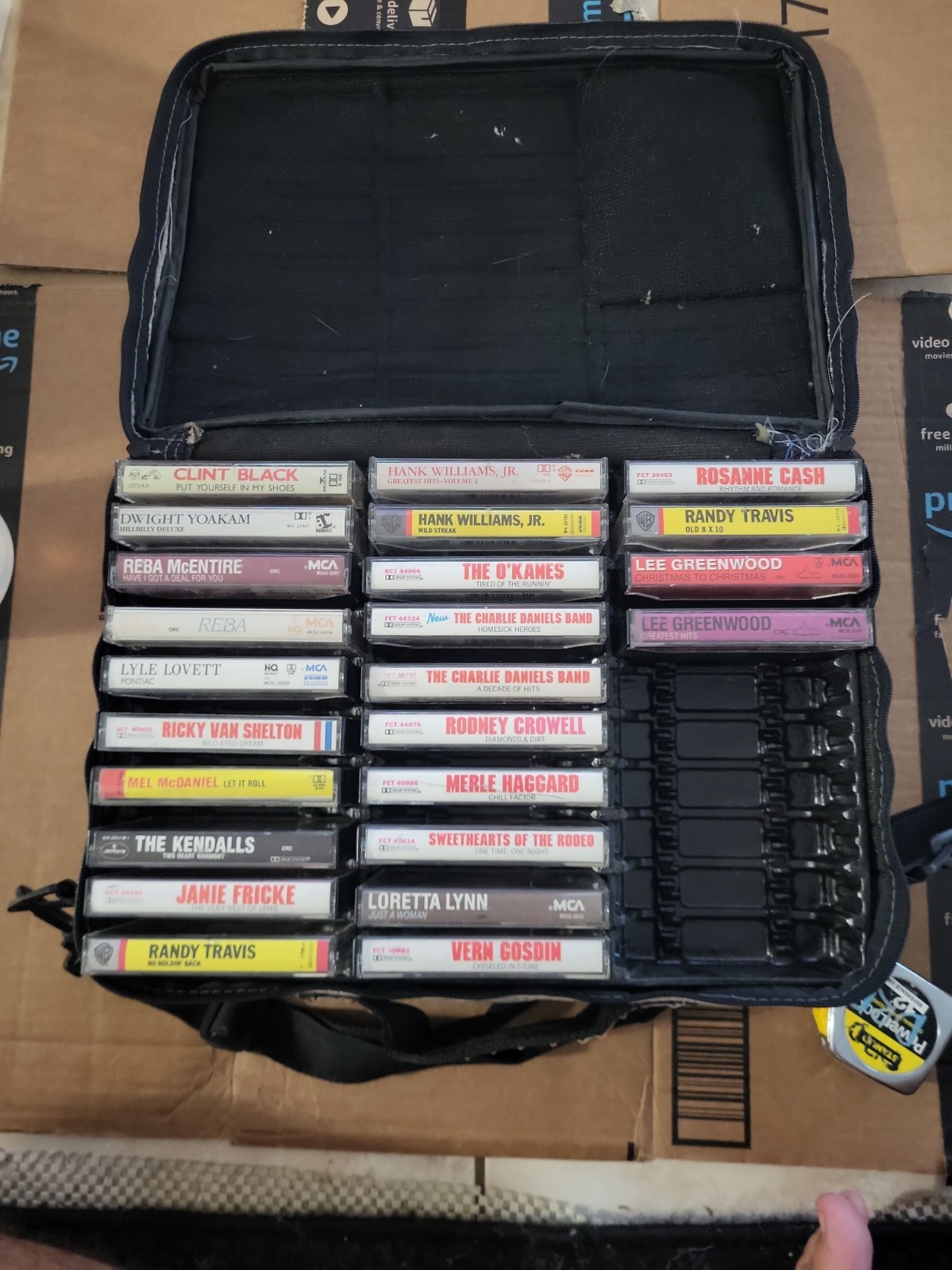 LOT OF 24 COUNTRY CASSETTES...EXCELLENT CONDITION ALL DIFFERENT With Case