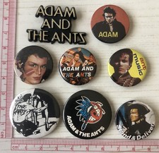 Vintage Adam & The Ants Pin Badge Job Lot Punk Ant Music Original picture