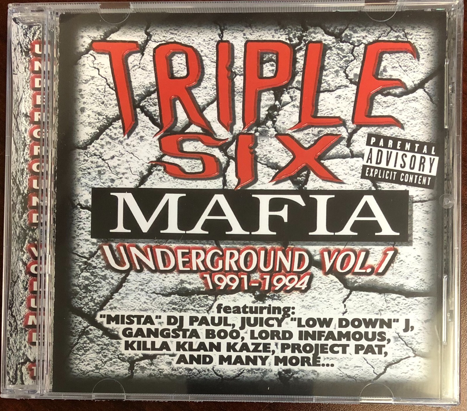 THREE 6 MAFIA / TRIPLE 6 - Underground Vol 1: 1991-1994 (Factory Sealed CD 1999)