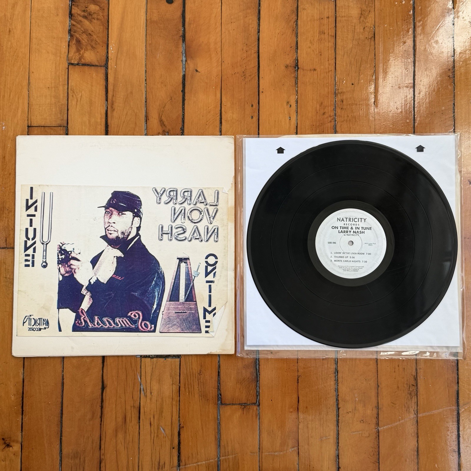 Larry Von Nash - On Time & In Tune 1984 Natricity RARE lp Private Press | G