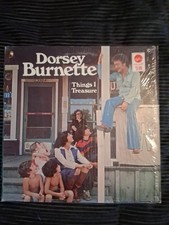 Dorsey Burnette Things I Treasure LP Vinyl 1977 Calliope CAL 7006 VG+ Shrink picture