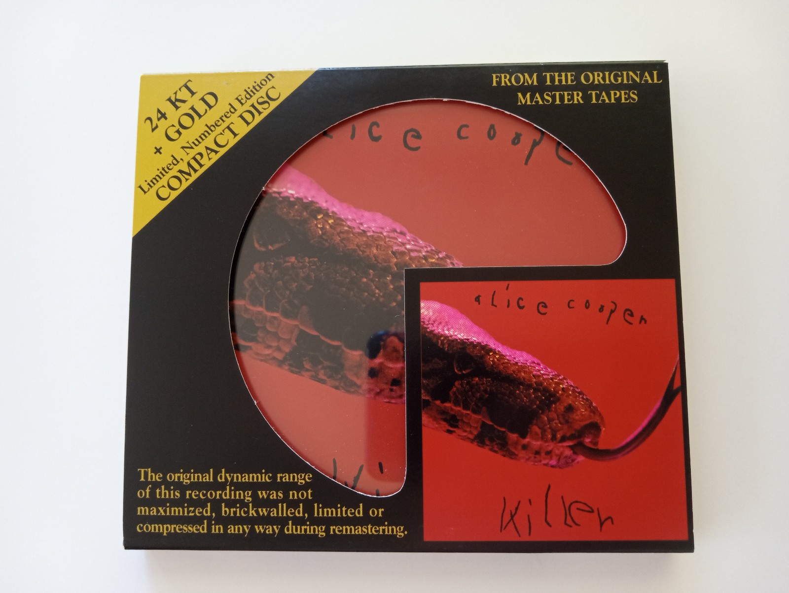 Alice Cooper: Killer CD Audio Fidelity 24K Gold HDCD Numbered 1505 NM
